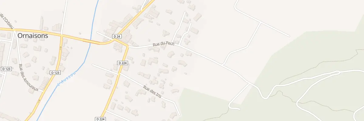 Plan du 12 Rue du Pech à Ornaisons