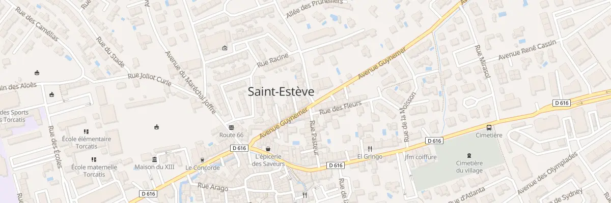 Plan du 1 Rue du Qrt Llanas à Saint-Estève