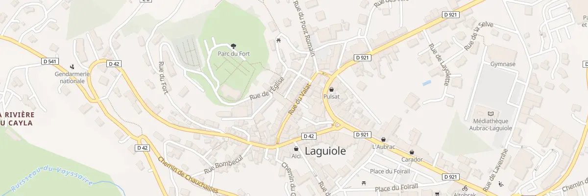 Plan du 21 Rue du Valat à Laguiole