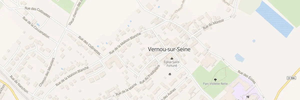 Plan du 33 Rue de la Mairie à Vernou-la-Celle-sur-Seine