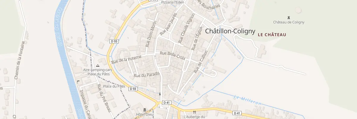 Plan du 14 Rue Belle-Croix à Châtillon-Coligny