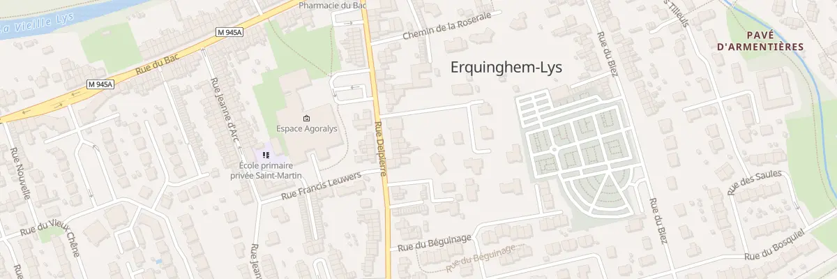 Plan du 181 Rue Delpierre à Erquinghem-Lys