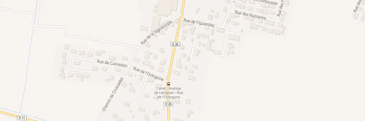 Plan du 3 Av de Lézignan à Canet