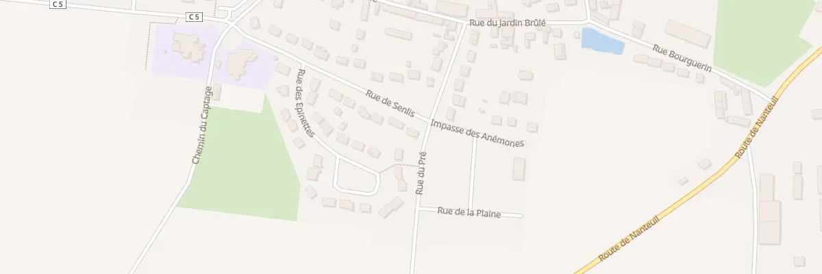 Plan du 232 Rue de Senlis à Péroy-les-Gombries