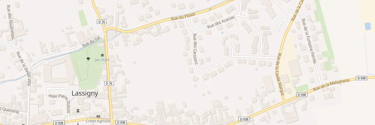 Plan du 5 Rue des Cerisiers à Lassigny