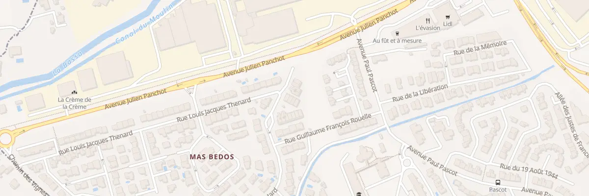 Plan du 4 Rue Louis Jacques Thénard à Perpignan