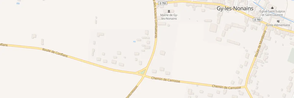 Plan du 146 Rue des Anciens Combattants à Gy-les-Nonains