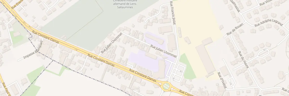 Plan du 186 Rue Julien Lhommet à Sallaumines