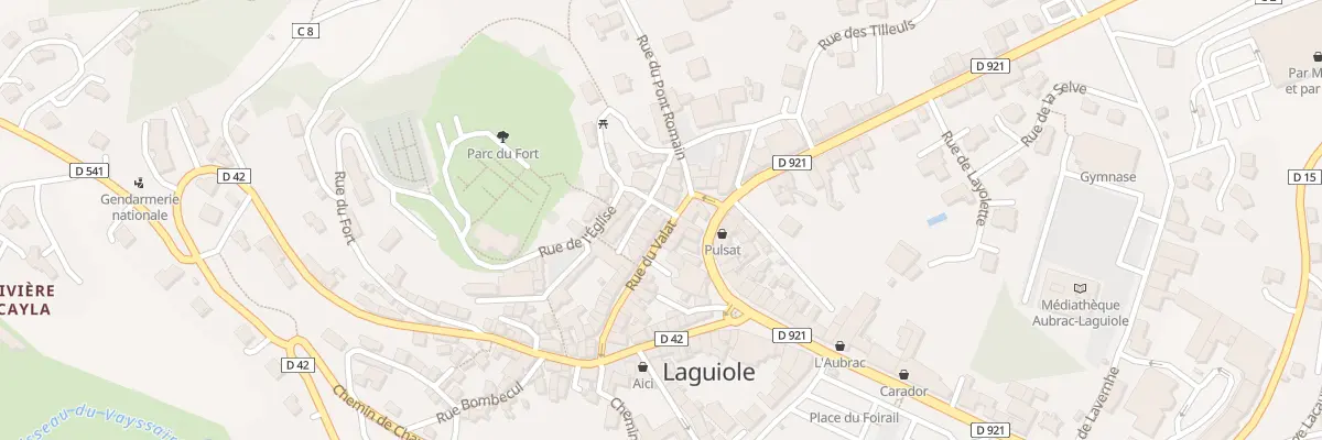 Plan du 29 Rue du Valat à Laguiole