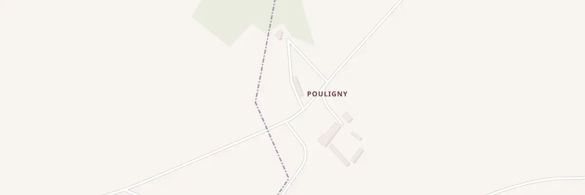 Plan du 75 Pouligny à Sévry