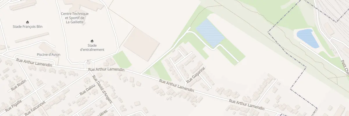 Plan du 1 Rue Edouard White à Avion