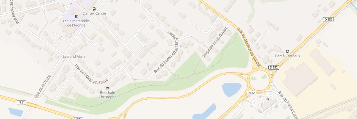 Plan du 17 Rue Baron Albert Englebert à Clairoix