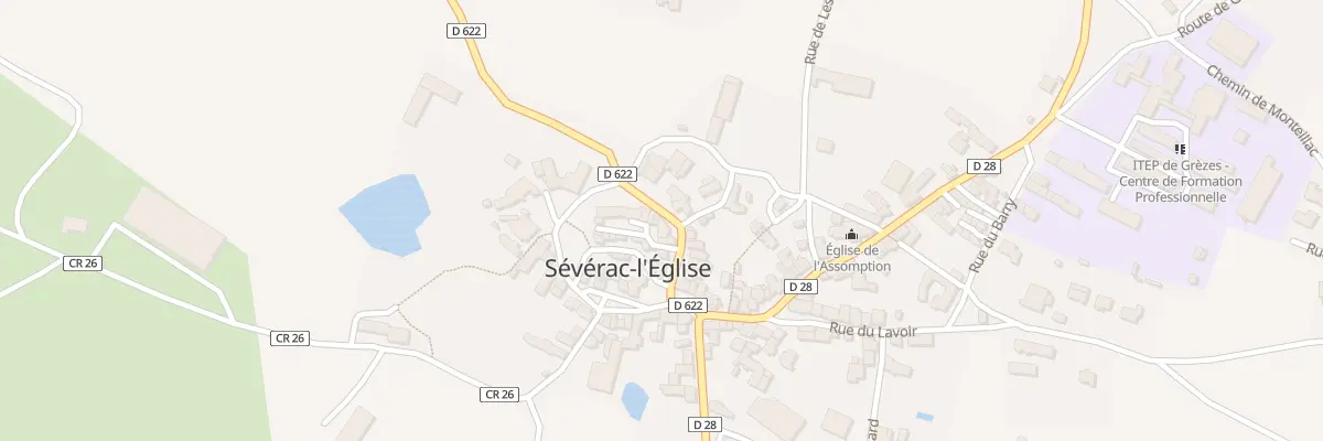 Plan du 55 Rue du Puech à Laissac-Sévérac l’Église
