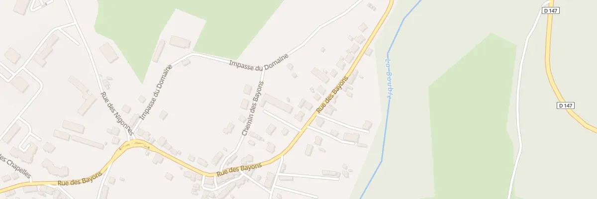 Plan du 95 Rue des Bayons à Saint-Éloy-les-Mines
