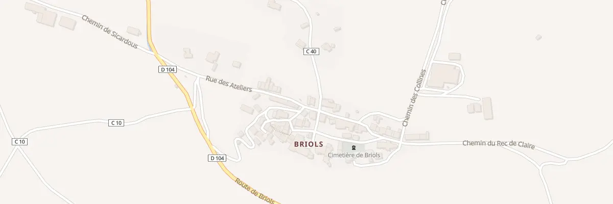 Plan du 5219 Rue des Ateliers - Briols à Montlaur
