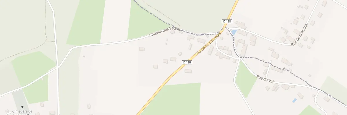 Plan du 191 Rte de Louzouer à La Chapelle-Saint-Sépulcre