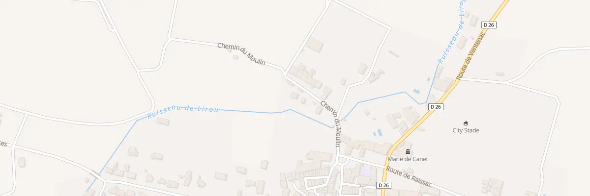 Plan du 5474 Chemin du Moulin à Canet
