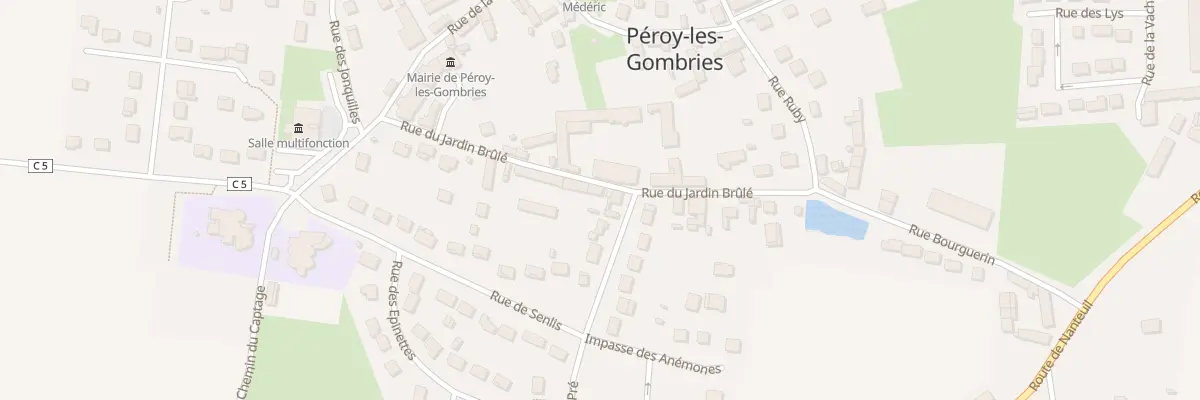 Plan du 184 Rue du Jardin Brûlé à Péroy-les-Gombries