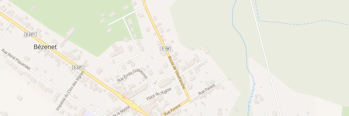 Plan du 16 Rte de Villefranche à Bézenet