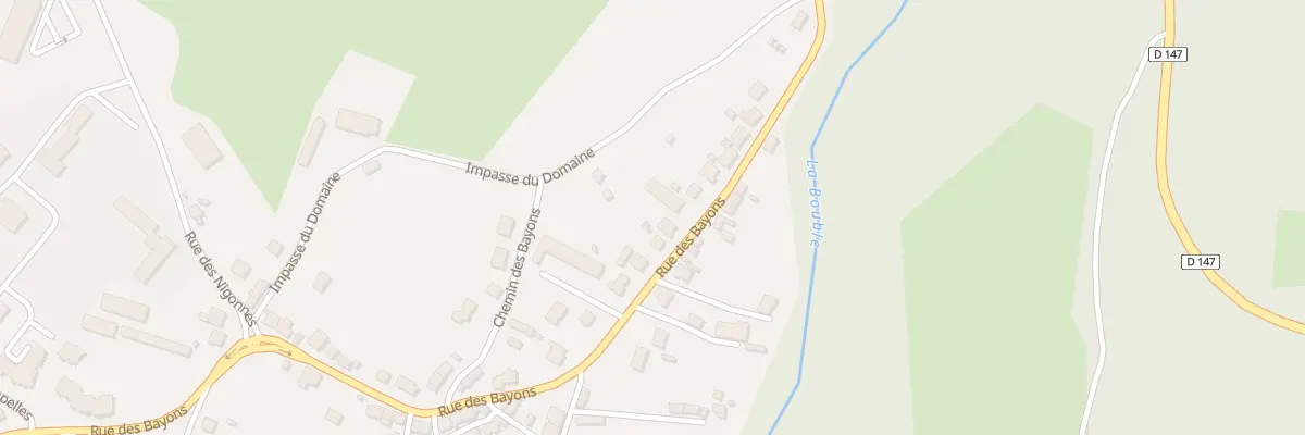 Plan du 99 Rue des Bayons à Saint-Éloy-les-Mines