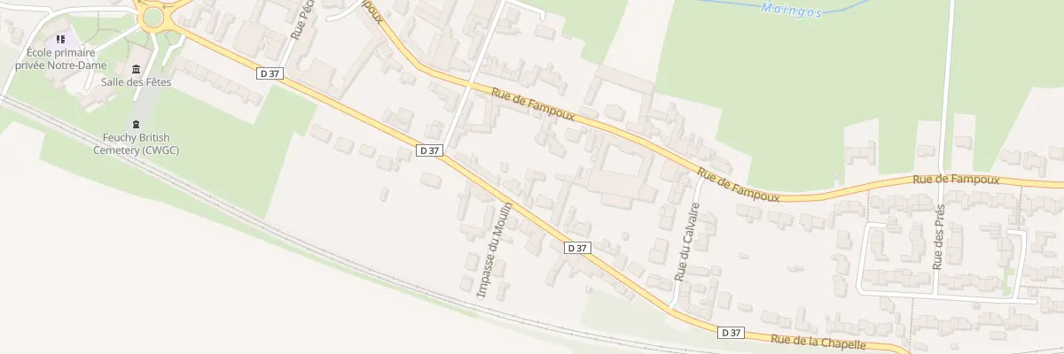 Plan du 22 Rue de la Chapelle à Feuchy