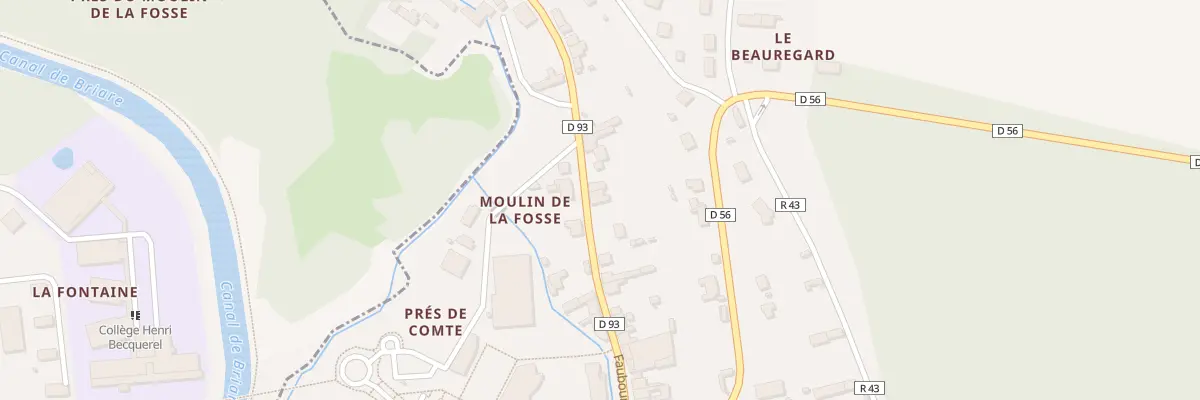 Plan du 42 Fg de Montargis à Châtillon-Coligny