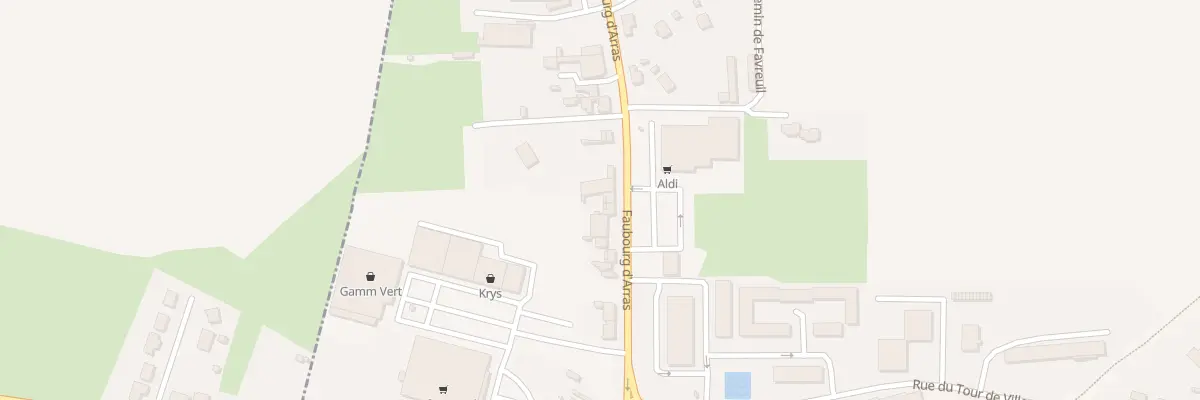 Plan du 20 Rue du Faubourg d’Arras à Bapaume