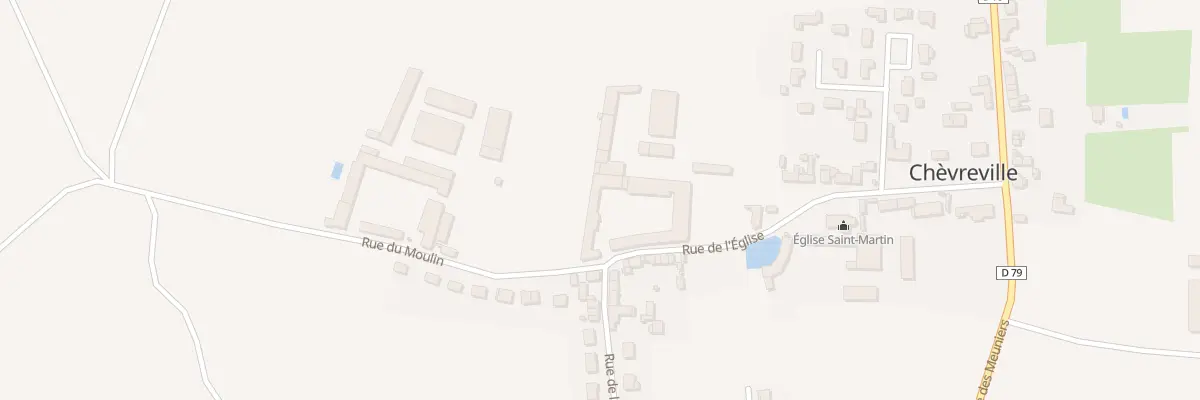Plan du 1 Rue de l’Eglise à Chèvreville