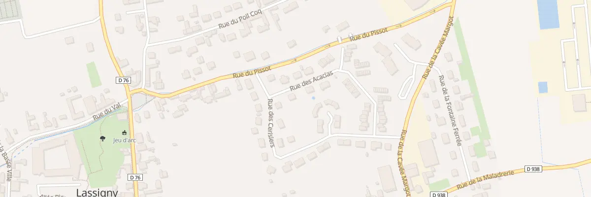Plan du 41 Rue des Acacias à Lassigny