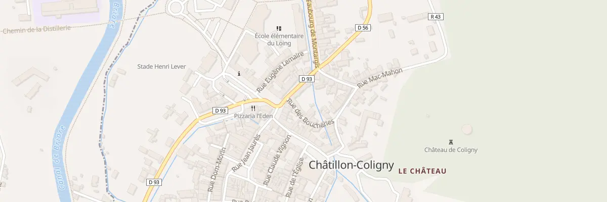 Plan du 5 Rue Jean Jaurès à Châtillon-Coligny