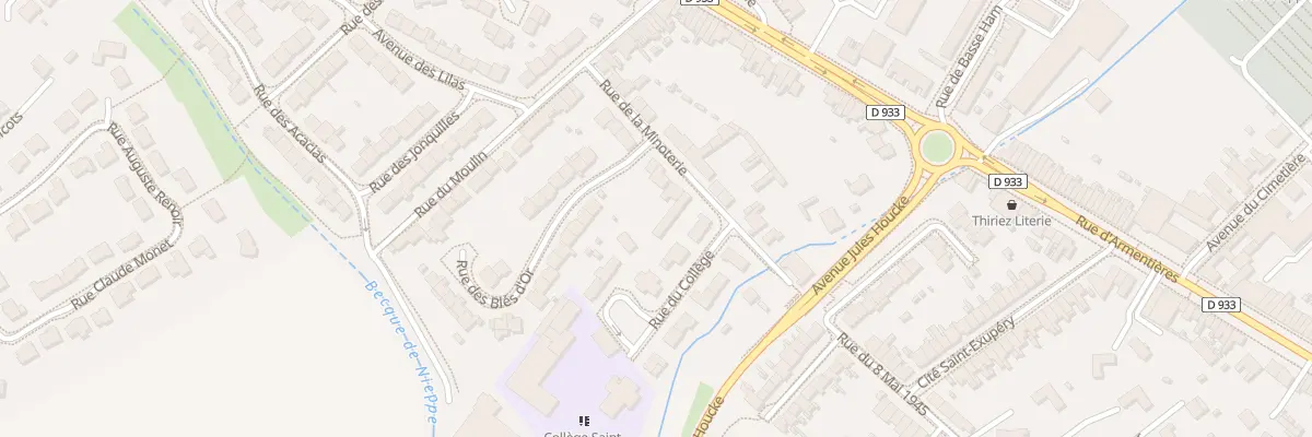 Plan du 106 Rue de la Minoterie à Nieppe