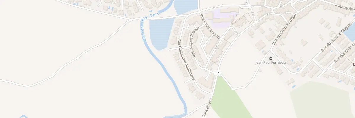 Plan du 8 Rue Guillaume Apollinaire à Peyrestortes