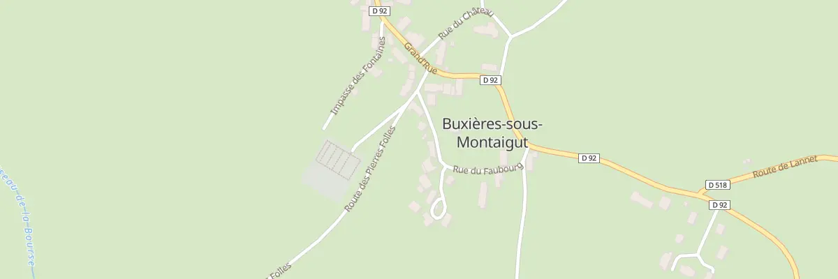 Plan du 8 Rue du Faubourg à Buxières-sous-Montaigut