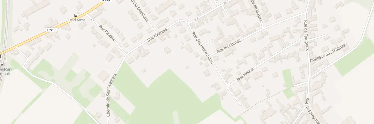 Plan du 2A Rue des Processions à Bailleul-Sir-Berthoult