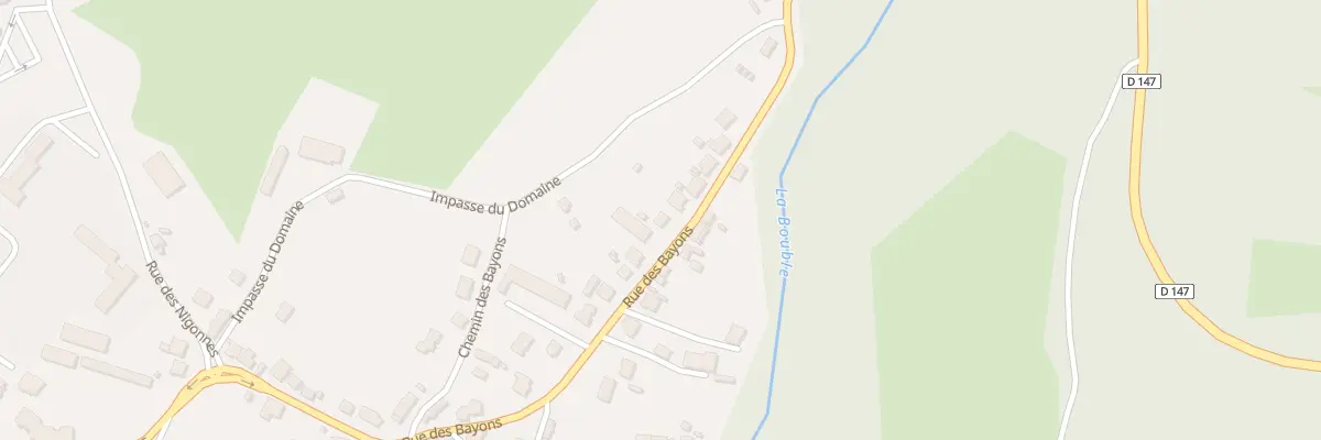 Plan du 105 Rue des Bayons à Saint-Éloy-les-Mines