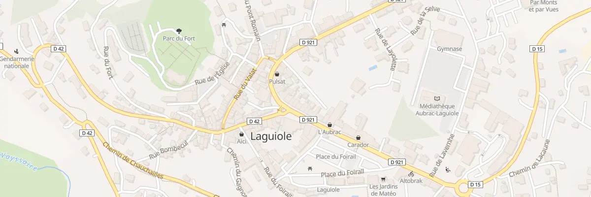 Plan du 1 All de l’Amicale à Laguiole