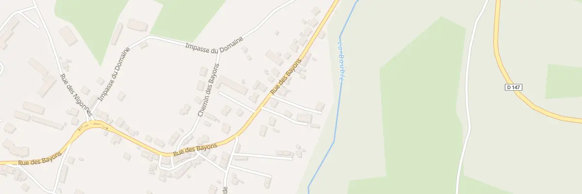 Plan du 110 Rue des Bayons à Saint-Éloy-les-Mines