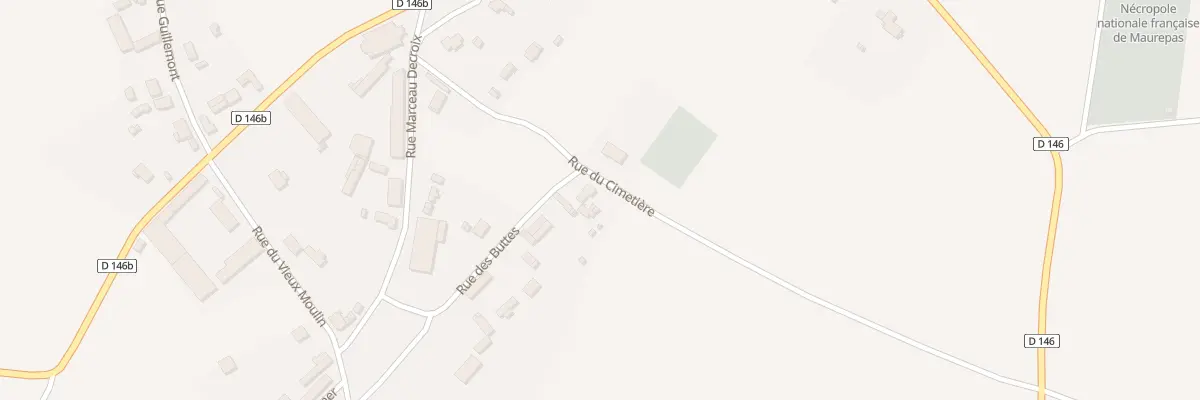 Plan du 1 Rue des Buttes à Maurepas