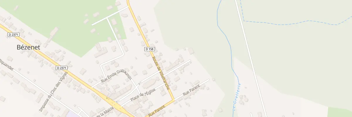 Plan du 7 Rue de la Pelouse à Bézenet