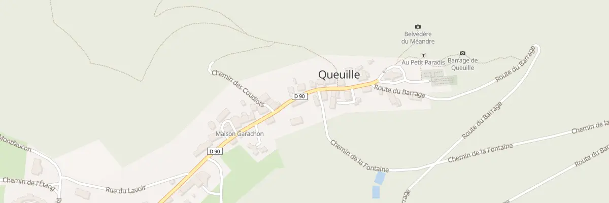 Plan du 13 Av du Meandre à Queuille