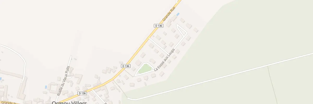 Plan du 4 Lot de la Fosse aux Loups à Ormoy-Villers