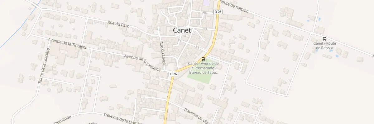Plan du 28 Av de la Promenade à Canet