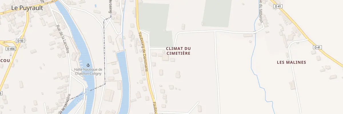Plan du 5938 Climat du Cimetiere à Châtillon-Coligny