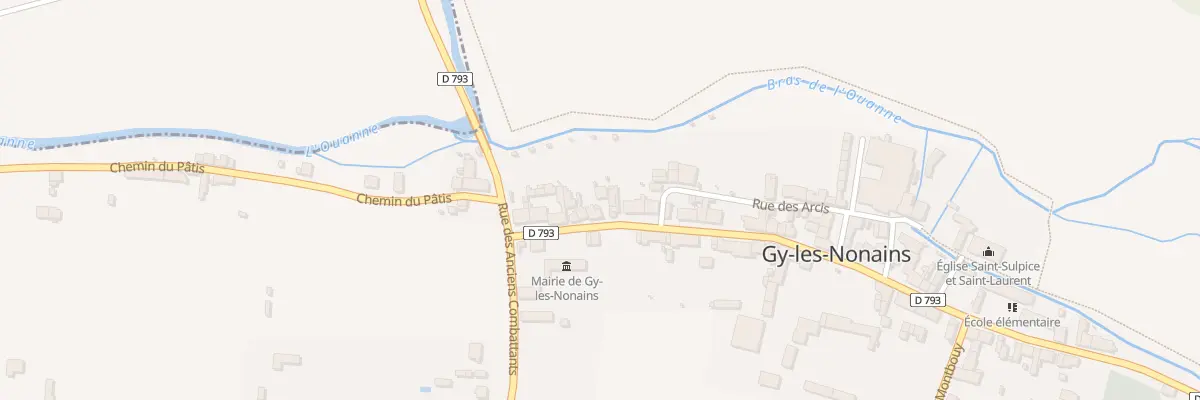 Plan du 302 Rue Grande Rue à Gy-les-Nonains