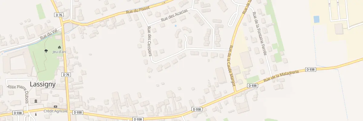 Plan du 17 Rue des Cerisiers à Lassigny
