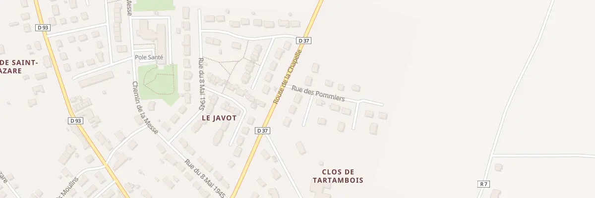 Plan du 1 All de Tartambois à Châtillon-Coligny