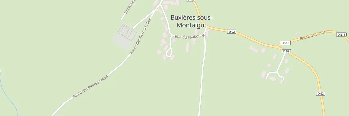 Plan du 4 Imp du Faubourg à Buxières-sous-Montaigut