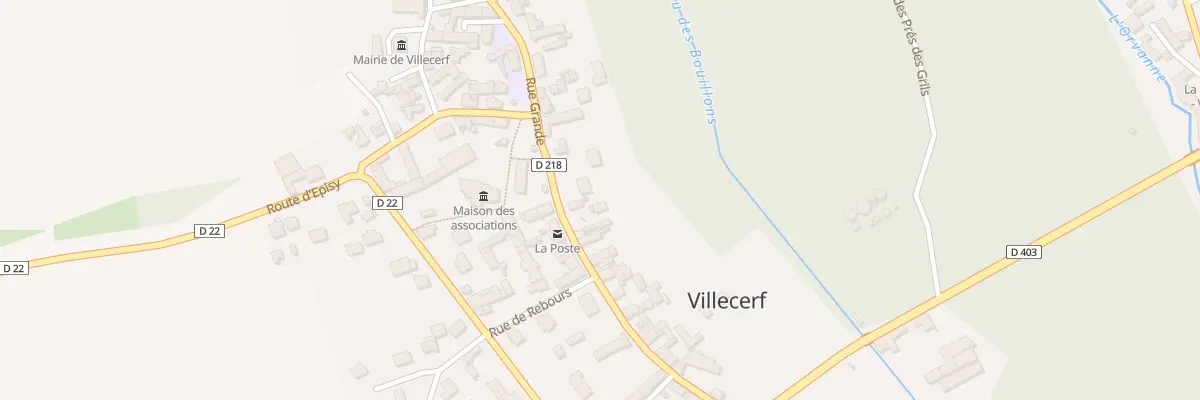 Plan du 61 Rue Grande à Villecerf