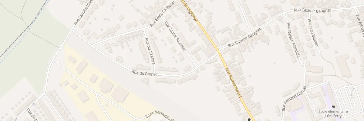 Plan du 16 Rue Zephir Fournier à Wingles