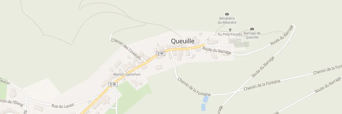 Plan du 11 Av du Meandre à Queuille